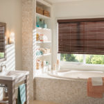 Faux Wood Blinds Bathroom offered by Made in the Shade in Prescott