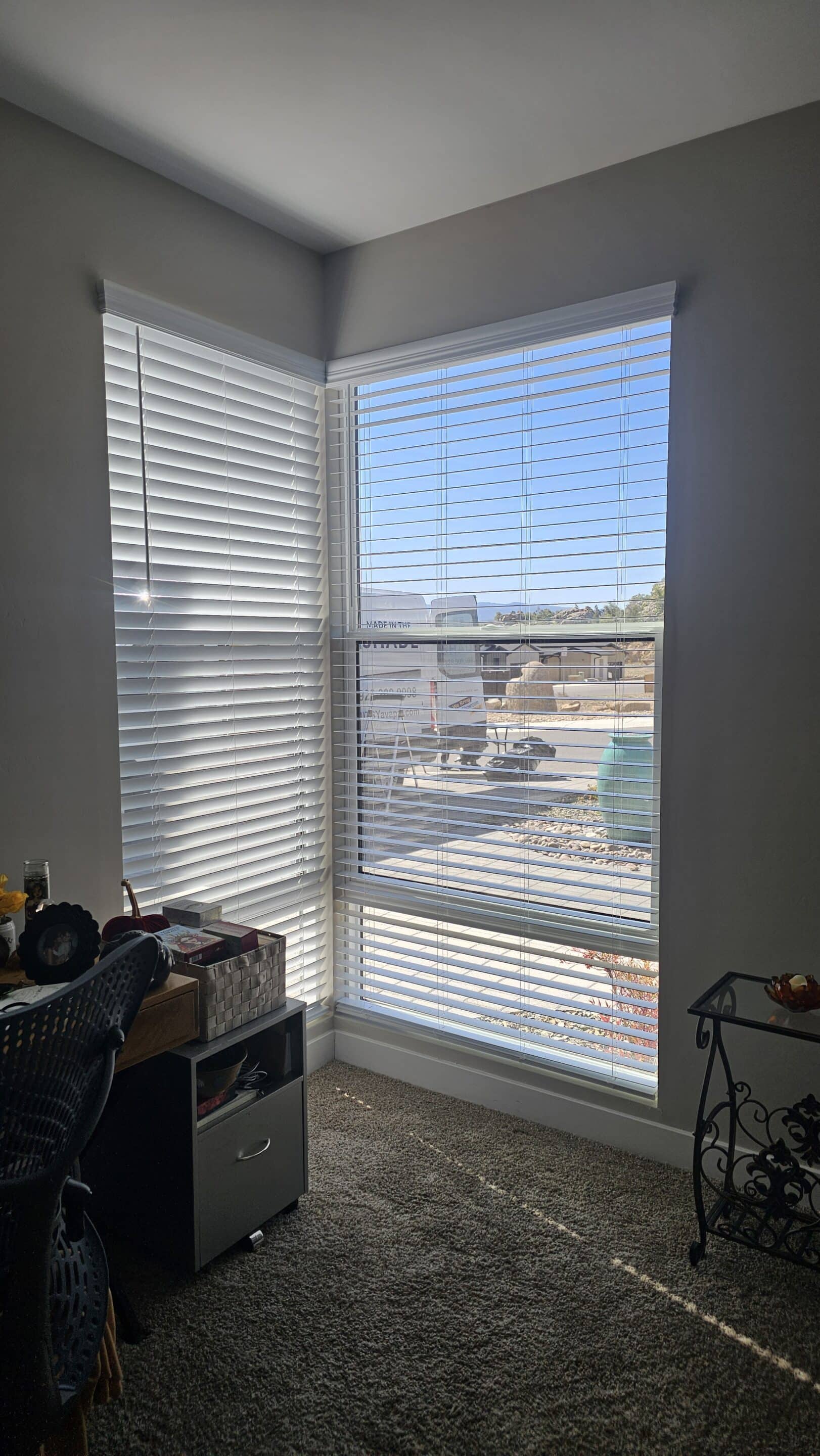 White-Blinds-In-Corner-Window